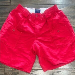 Men's Red Casual Shorts- Aftco
